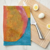 Aquarelle colorée Porte serviette de cuisine (Quart Plié)