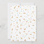 Aquarelle colorée Rainbow Baby shower Invitation (Dos)