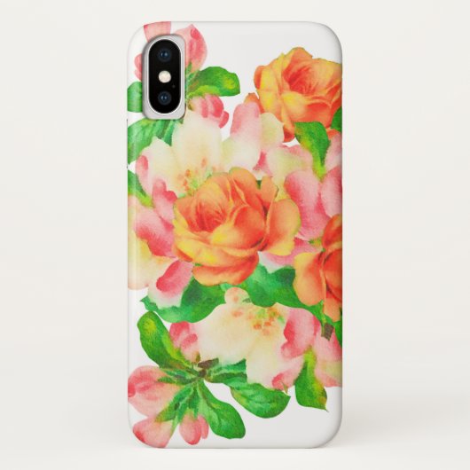 Aquarelle colorée Rose iPhone / coque ipad (Dos)