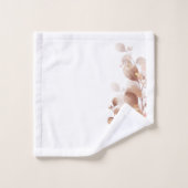 Aquarelle colorée Rustique Automne Eucalyptus Feui (Gant de toilette)