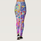 Aquarelle colorée Yoga Pants Leggings (Dos)