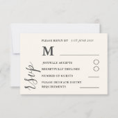 Aquarelle Colorful mariage Fleur sauvage RSVP (Devant)