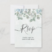 Aquarelle Colorful mariage Fleur sauvage RSVP (Devant)
