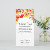 Aquarelle commémorative de Merci de sympathie (Debout devant)