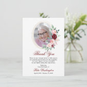 Aquarelle commémorative Merci Sympathy Floral (Debout devant)