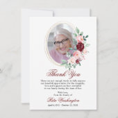 Aquarelle commémorative Merci Sympathy Floral (Devant)