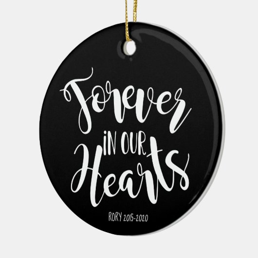 aquarelle commémorative ornement Fox Terrier (Gauche)