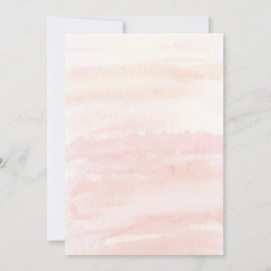 Aquarelle Confetti Invitation à la douche nuptiale (Dos)