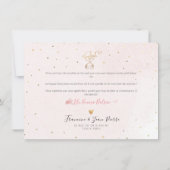 Aquarelle Confettis Remerciement Naissance Fille Kaart (Achterkant)