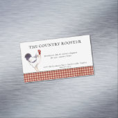 Aquarelle Coq Agritourisme Magnet Carte de visite (In Situ)