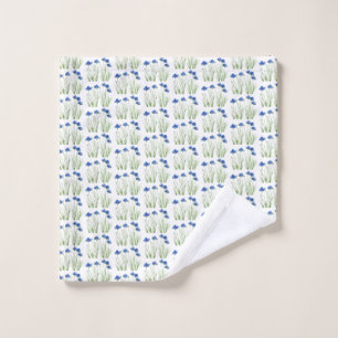 Aquarelle Cornouailles Fleur sauvage Bleu Floral