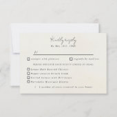 Aquarelle cosmos floral RSVP choix de repas (Devant)