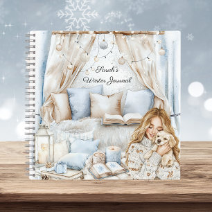 Aquarelle Cosy Winter Blue Room Journal Carnet