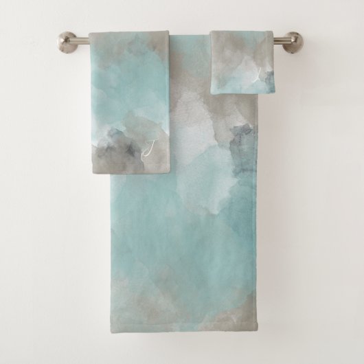 Aquarelle Côté Plage Couleurs Monogrammes (En situation)