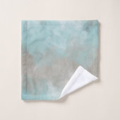 Aquarelle Côté Plage Couleurs Monogrammes (Gant de toilette)