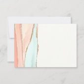 Aquarelle côtière artistique Abstraite RSVP (Dos)