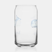 Aquarelle côtière Baleine bleue Personnalisée (Droite)