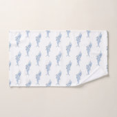 Aquarelle côtière bleu Polka Dot Dolphin (Serviette à main)