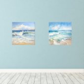 Aquarelle côtière Paysages marins (Parquet)