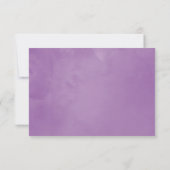 Aquarelle Cotton Lavender Mariage campagnard RSVP  (Dos)