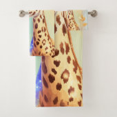 Aquarelle couleur mignonne Baby Giraffe (En situation)