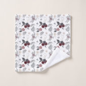 Aquarelle couleur Rose gris Feuille (Gant de toilette)