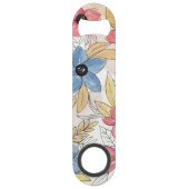 Aquarelle couleur terre Floral Art Feuille (Dos)