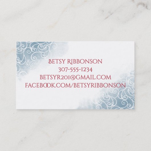 Aquarelle couture notions couture couturier carte  (Dos)