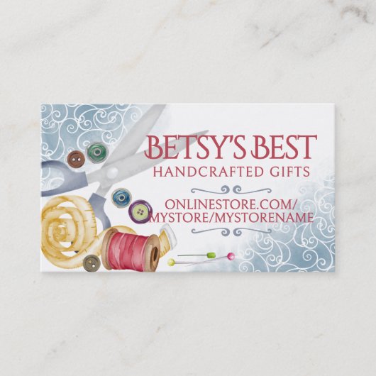 Aquarelle couture notions couture couturier carte  (Devant)