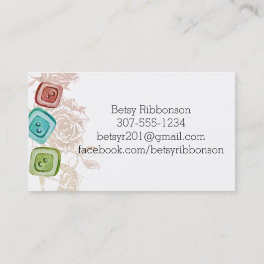 Aquarelle couture notions couture couturier carte  (Dos)