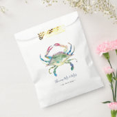 Aquarelle Crabe Favor Sacs Plage Idées de mariage (Scellé)