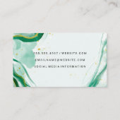 Aquarelle créative | Carte de visite de code QR (Dos)