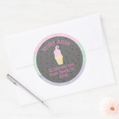 Aquarelle Crème glacée Cone Sprinkle Étiquette de (Enveloppe)