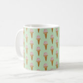 Aquarelle Crème glacée Mug (vert menthe) (Devant gauche)