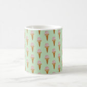 Aquarelle Crème glacée Mug (vert menthe) (Centre)