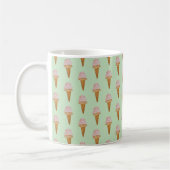 Aquarelle Crème glacée Mug (vert menthe) (Gauche)