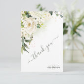 Aquarelle Crème Roses Hydrangea Merci (Debout devant)