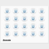 Aquarelle Crest Baptism Favoriser Sticker (Feuille)