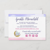 Aquarelle cristaux et Carte de remerciements de lu (Dos)