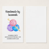 Aquarelle Crochet et fils artisanal (Devant & derrière)