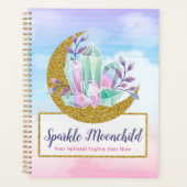 Aquarelle Crystals & Gold Crescent Moon Boutique (Devant)