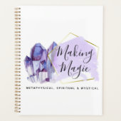 Aquarelle Crystals & Gold Géométrique Boho Logo (Devant)