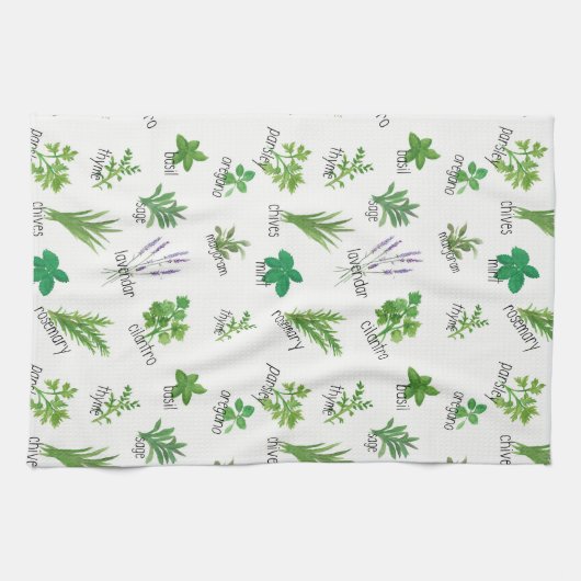 Aquarelle Cuisine Serviette à main (Horizontal)