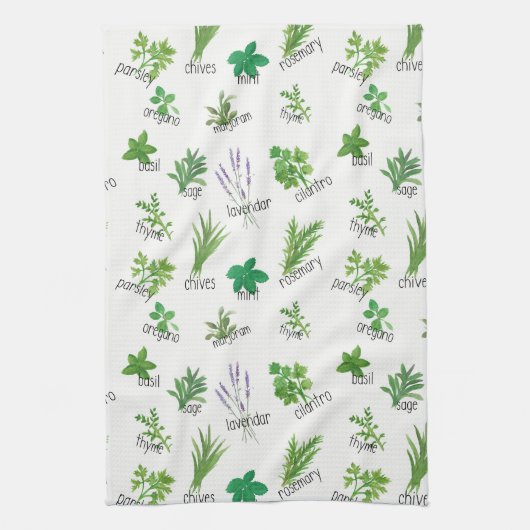 Aquarelle Cuisine Serviette à main (Vertical)