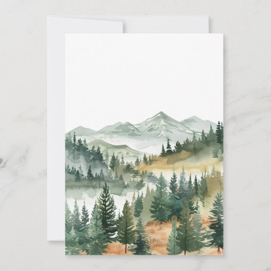 Aquarelle Cute Animaux Moderne QR Code Invitation (Dos)