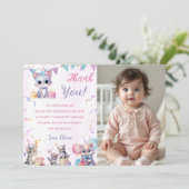 Aquarelle Cute Kitty Chat Anniversaire Carte de re (Debout devant)