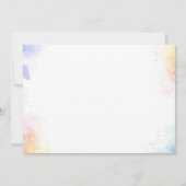 Aquarelle Cute Kitty Chat Carte de remerciements (Dos)