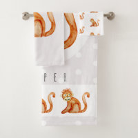 Aquarelle Cute Unisex Jungle Monkey Baby/Child's