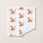 Aquarelle Cute Unisex Jungle Monkey Baby/Child's (Gant de toilette)