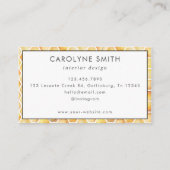 Aquarelle d'abeille Carte de visite (Dos)